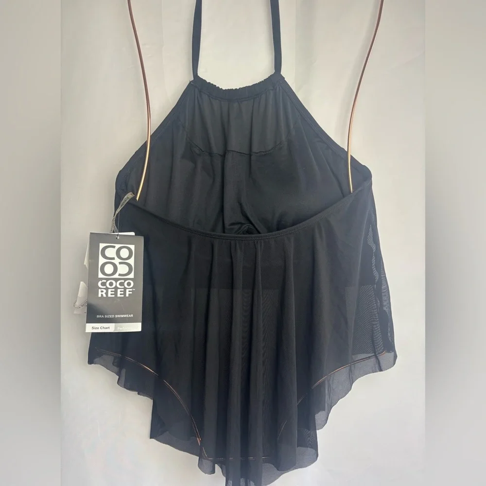 Coco Reef Womens Classic Solid Aura Crop Underwire Bikini Top NWT!Size 32D - Picture 4 of 13